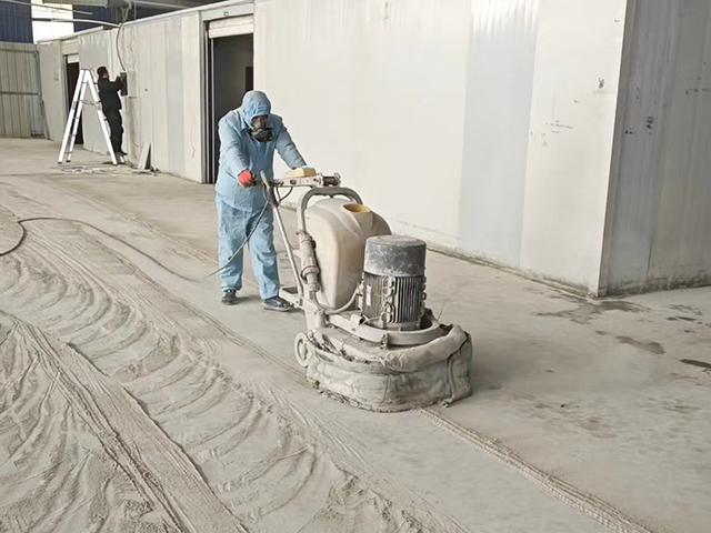 厂房旧环氧地坪祛除,固化剂地坪翻新